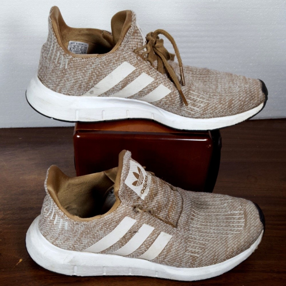 Adidas Swift Run Running Casual Shoes Mens Size 8 Brown Some Wear *NEEDS LACES*